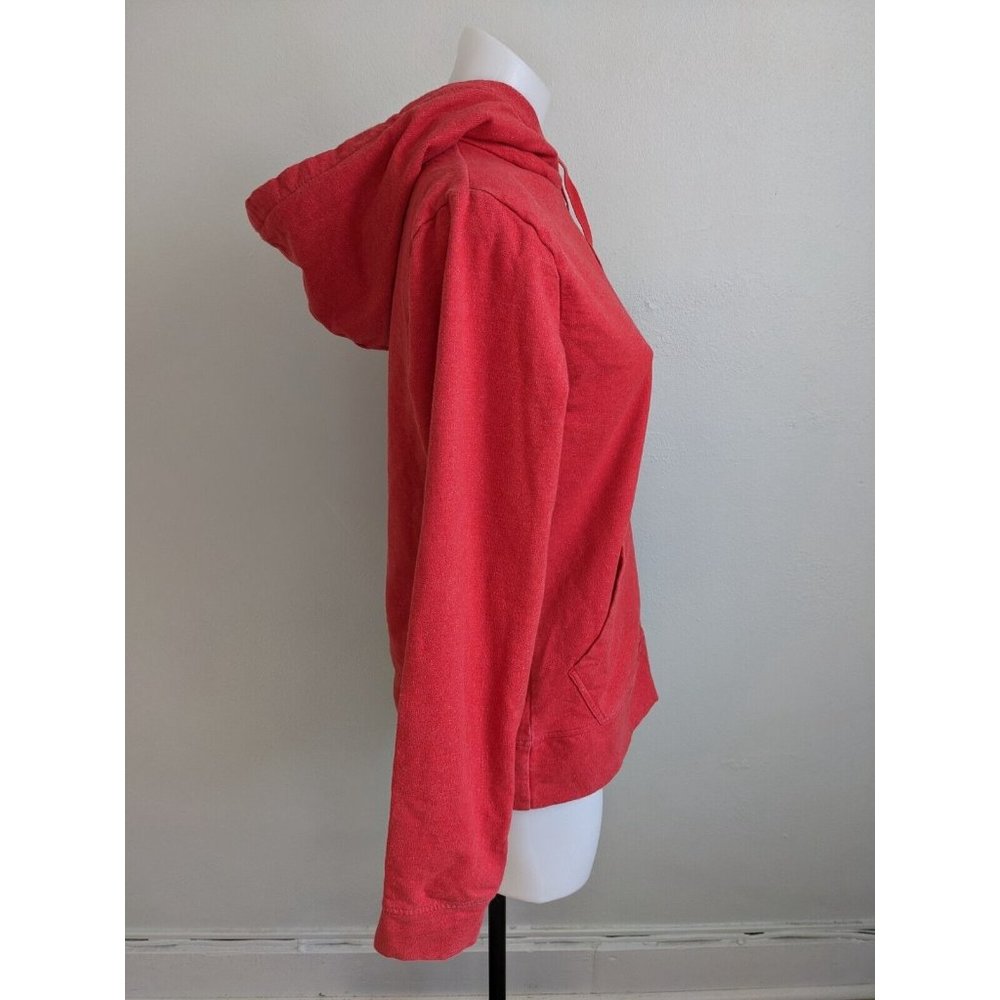 Pantagonia Size Small Zip Up Hoodie Hooded Jacket Red Cotton Blend Long Sleeves - Picture 7 of 11